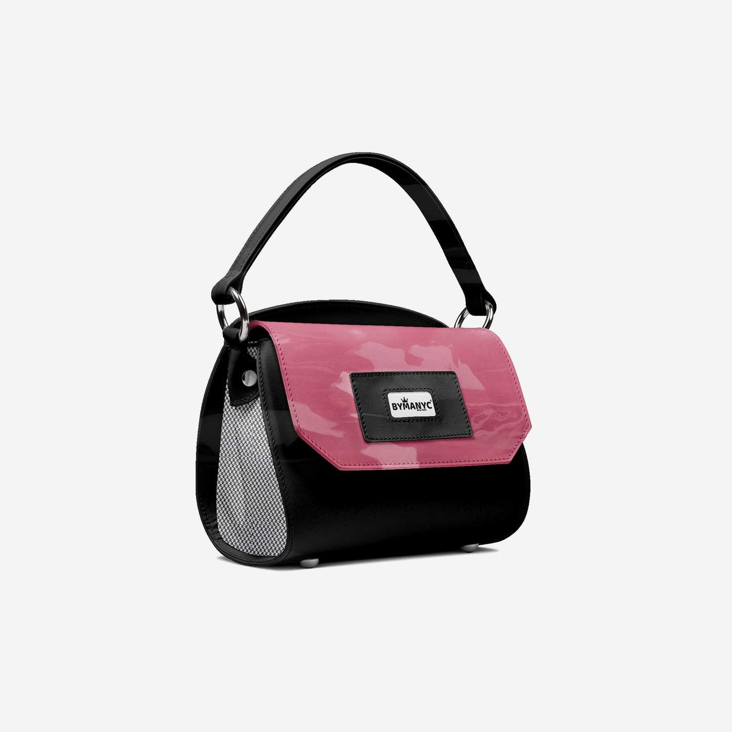 Sac à main BYMANYC ® New York – Mini malle couture vegan en noir Manhattan