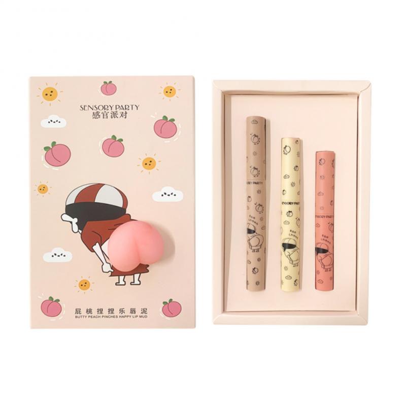 Coffret de brillants à lèvres mats pêche