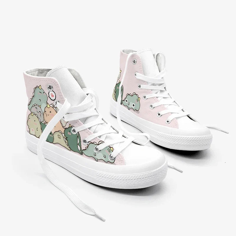 Kawaii Dino Buddies High Tops