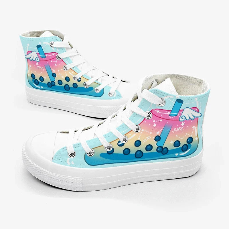 Kawaii Boba Tea Cuteness High Tops