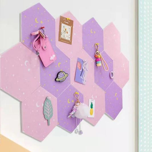 Azulejo de pared de tablero de fieltro hexagonal