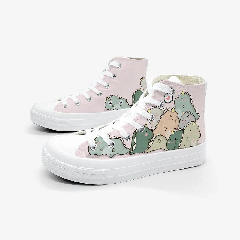Kawaii Dino Buddies High Tops