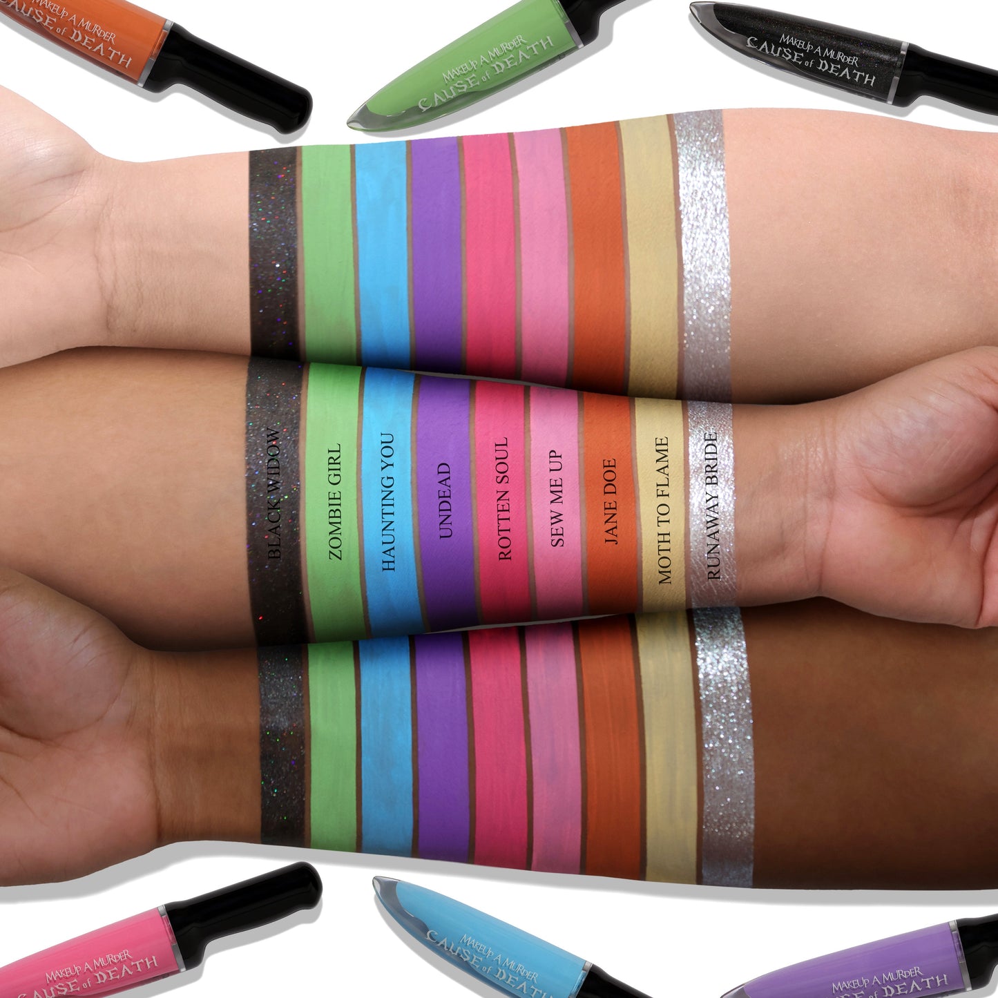 Cause of Death Pastel Liquid Makeup a Murder Eyeshadow Collection