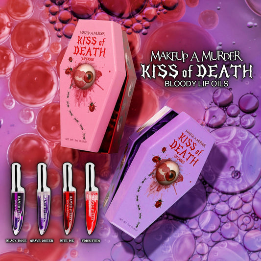 KISS of DEATH Bloody Lip Oils (Makeup a Murder Full Collection)