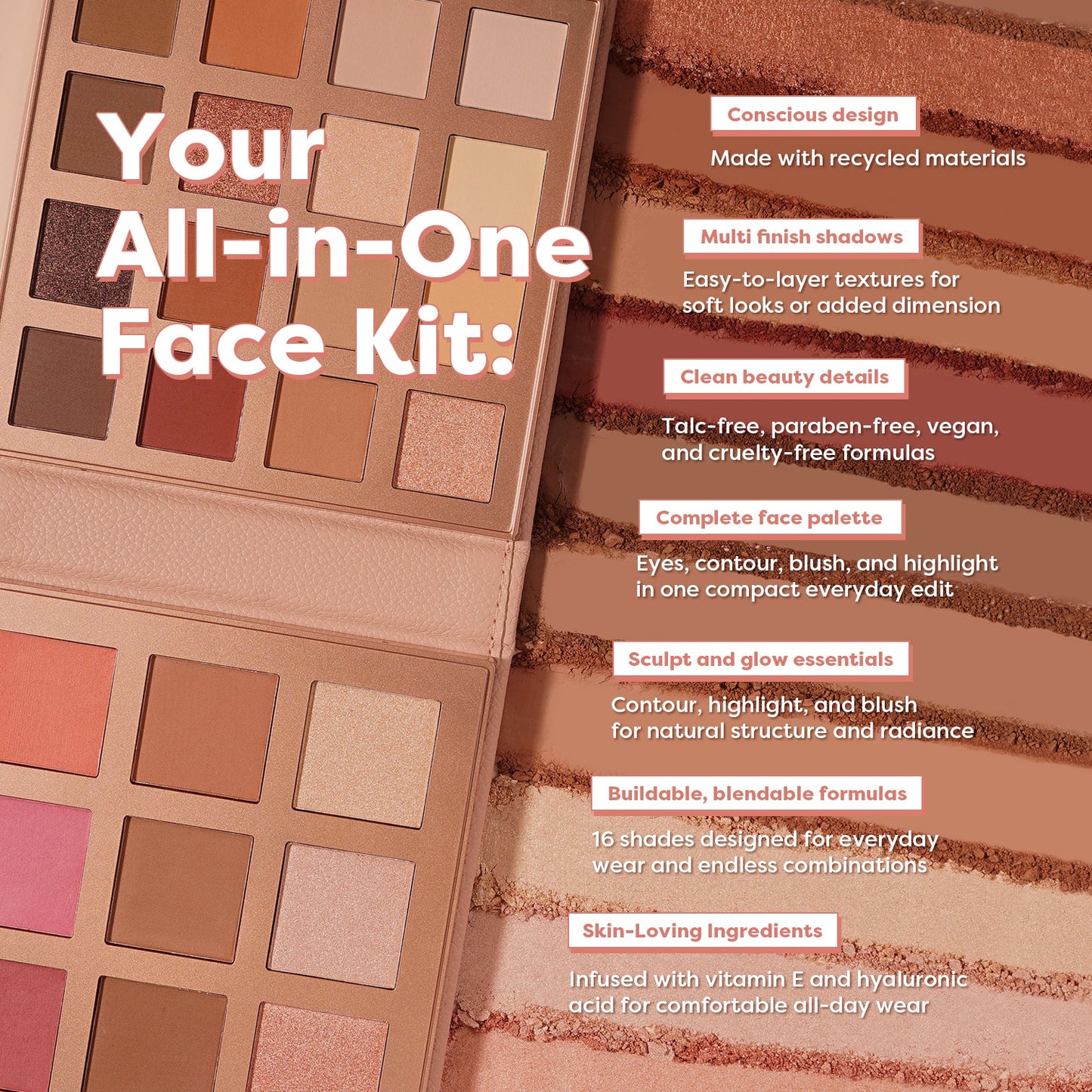 Mini Beauty Portfolio | 25 Shade Face, Eye, and Lip Beauty Kit