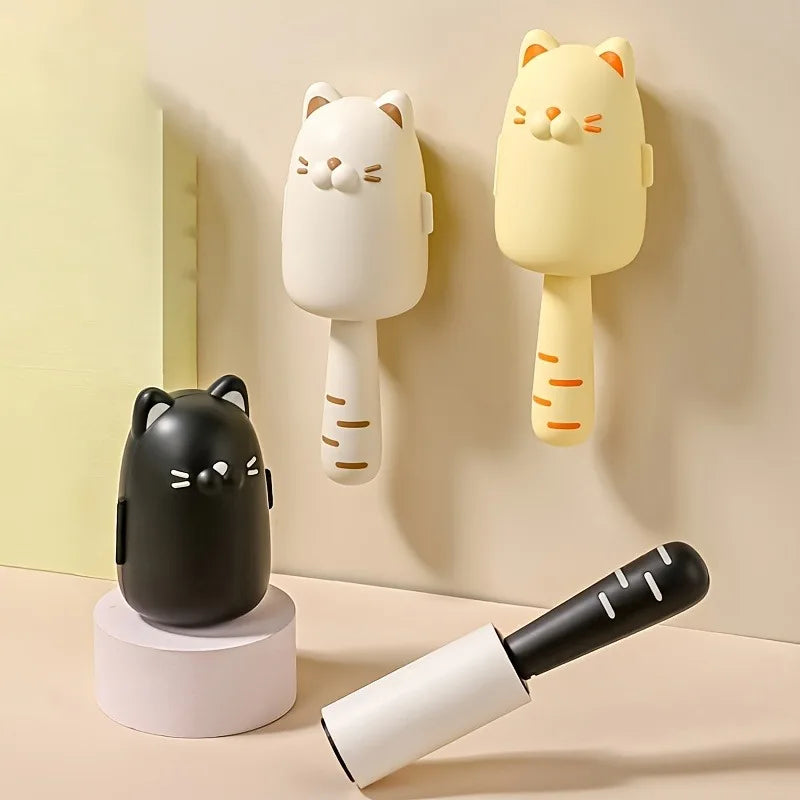 Rodillo quitapelusas con forma de gato