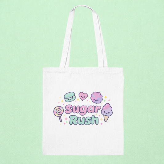 Kawaii "Sugar Rush" Candy Lover's Tote Bag