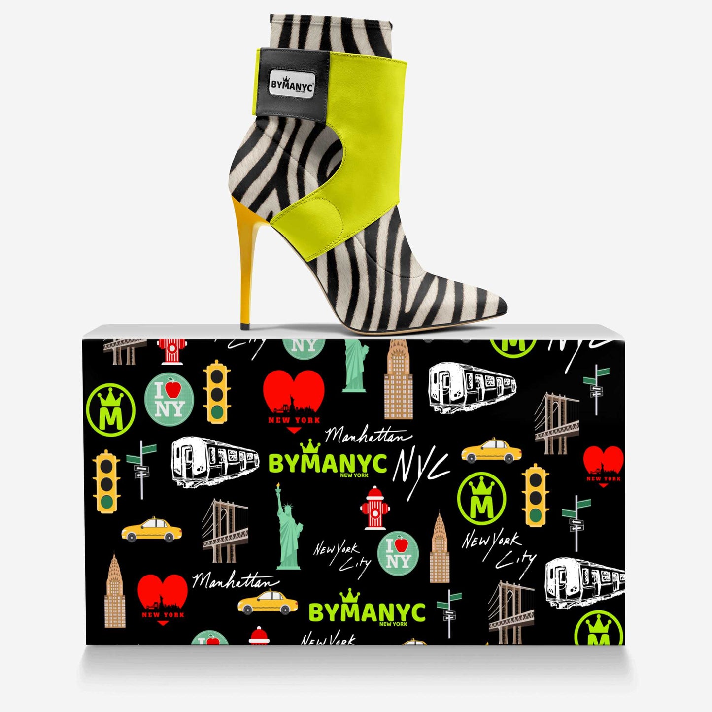 Limited Edition Vegan Stiletto Boots Futurista Noir