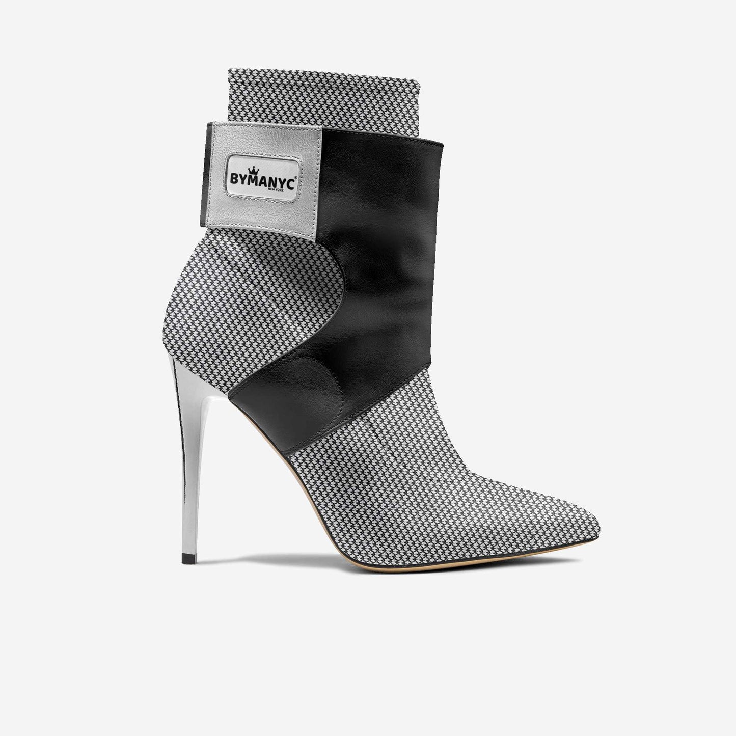 Limited Edition Vegan Stiletto Boots Futurista Onyx