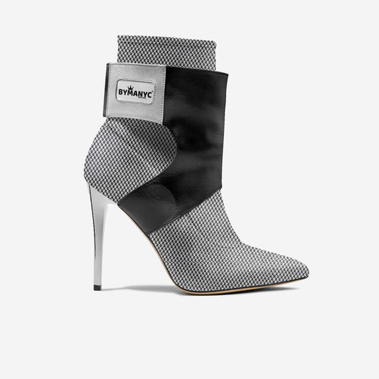 Limited Edition Vegan Stiletto Boots Futurista Onyx