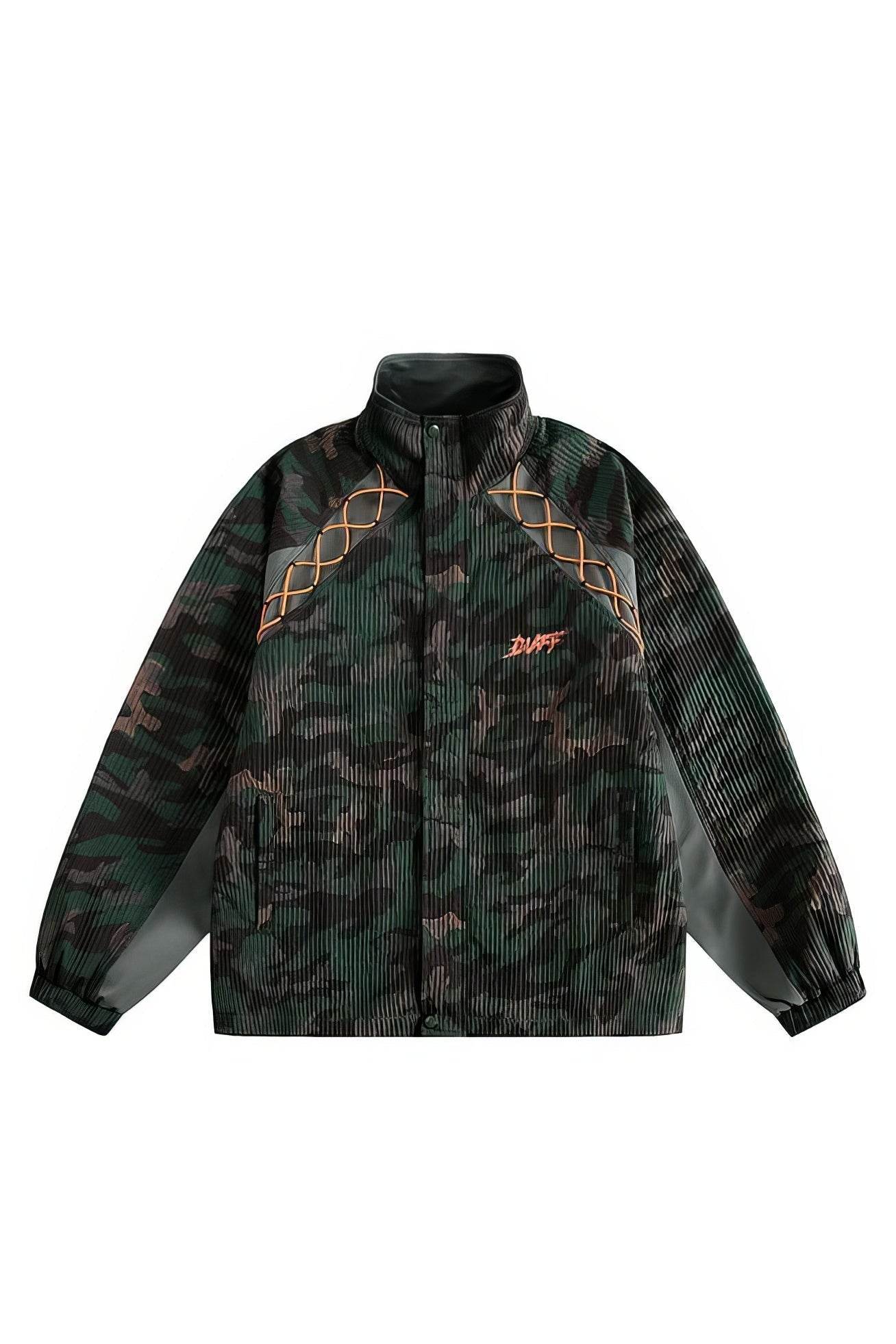 Loose Fit Corduroy Camouflage Jacket - Urban Streetwear Essential