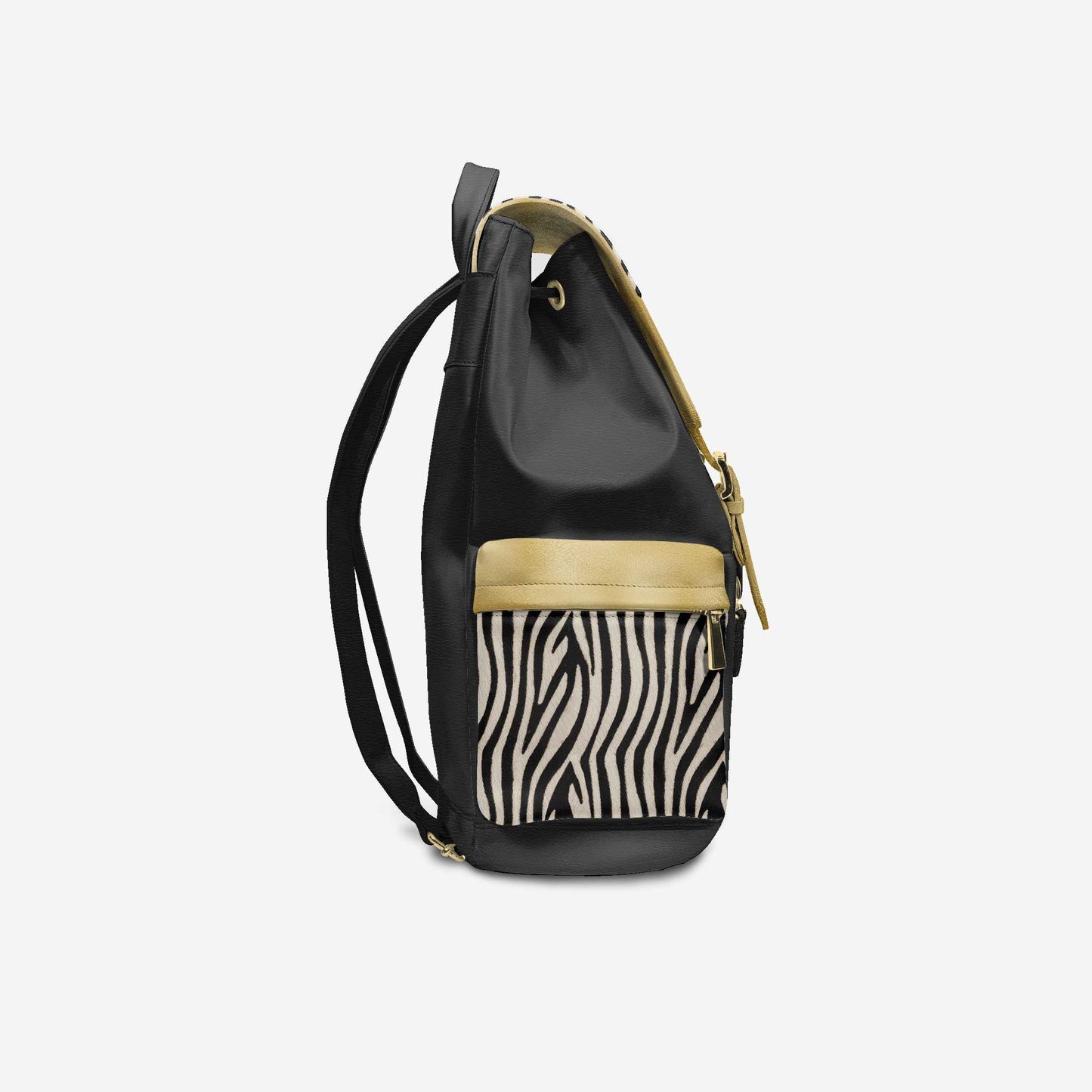 Sac à dos vegan de luxe ZEBRA GOLD EDGE – BYMANYC ® New York