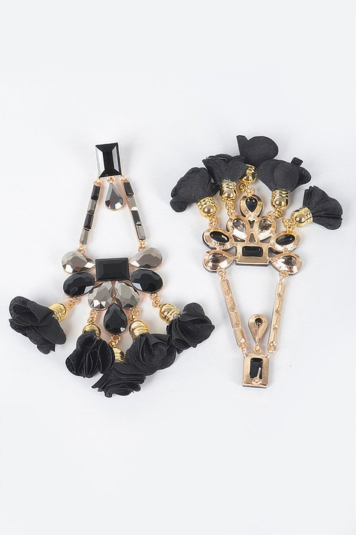 Meatpacking Blossom Bling Rhinestone Drop Earrings
