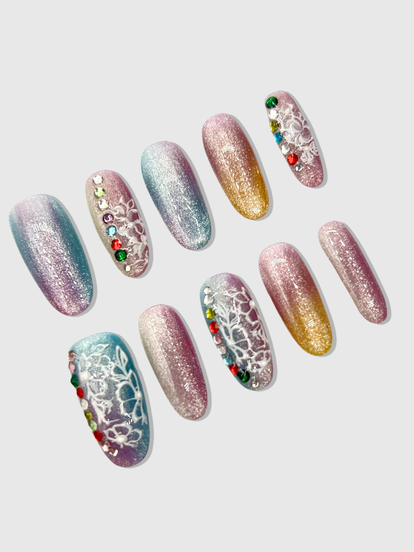 Mermaid Tail Handmade Nails