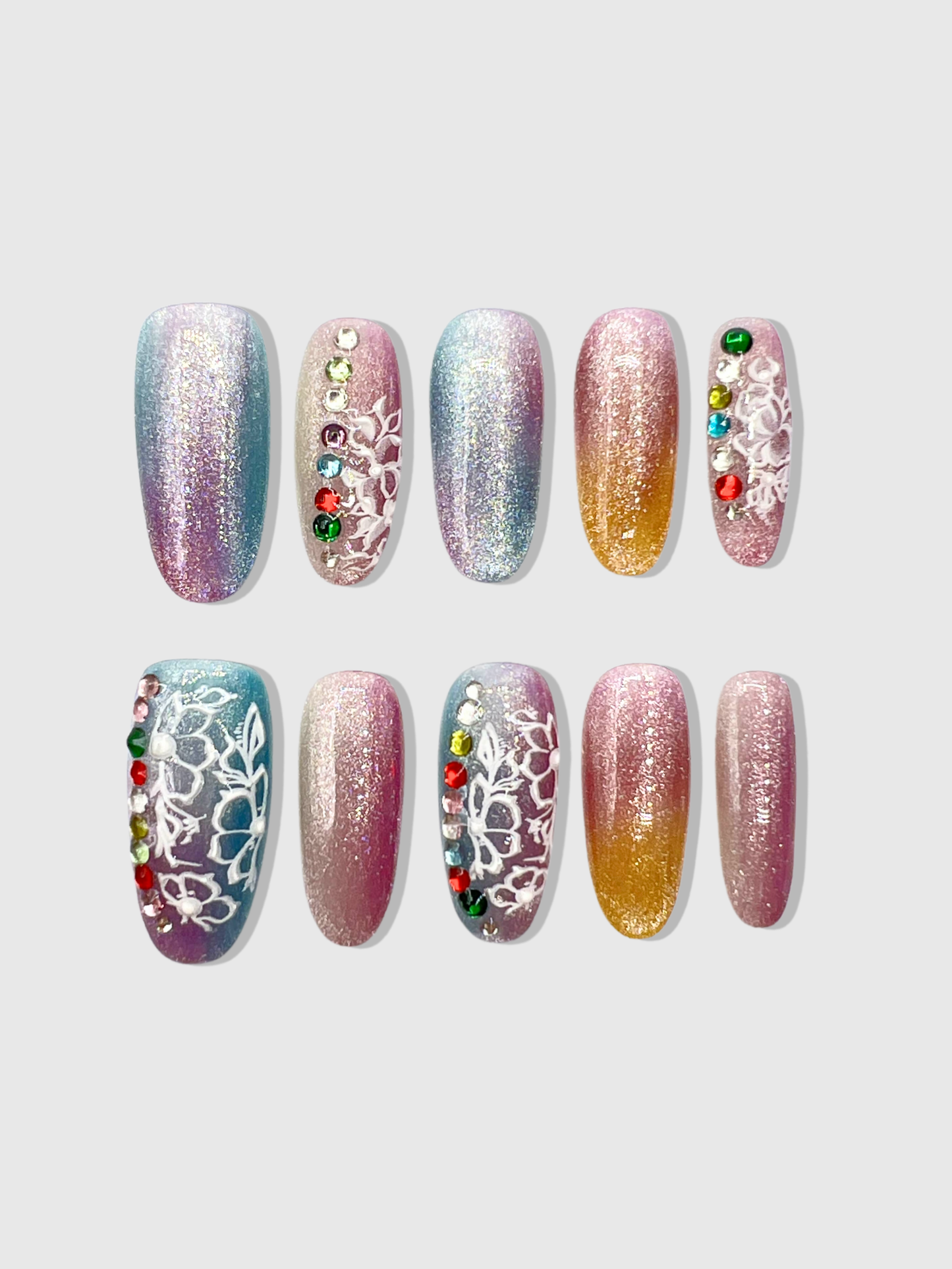 Mermaid Tail Handmade Nails