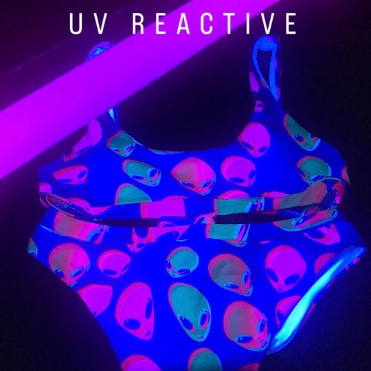 Neon Alien Blast Bikini Set