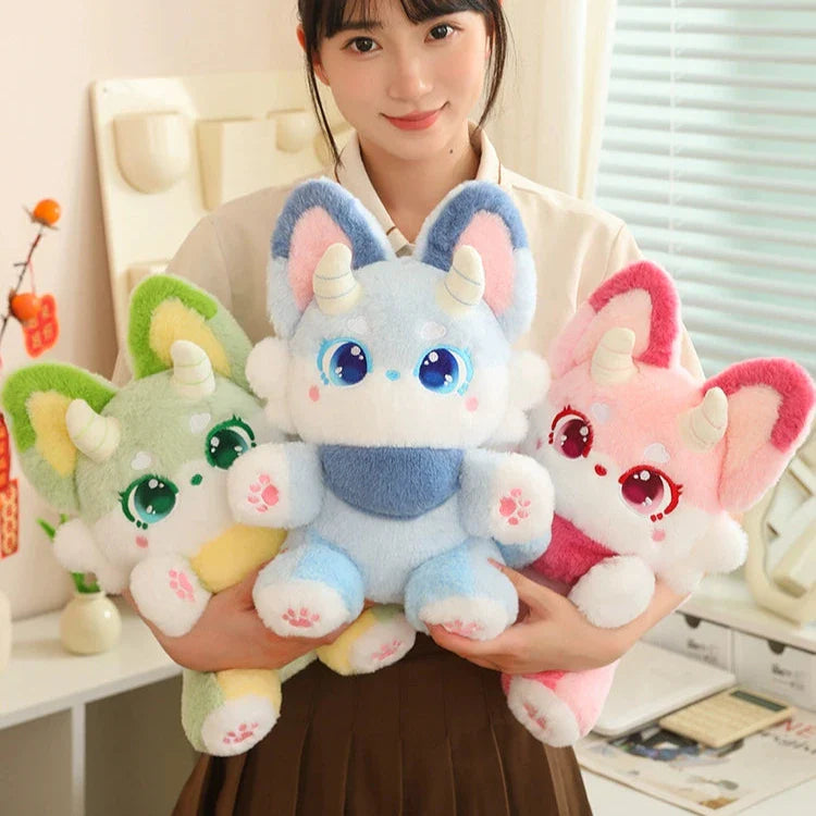 Peluches Renard Fantaisie Pastel 