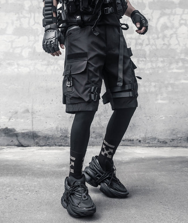 IBS429 Paratrooper Matte Black Shorts