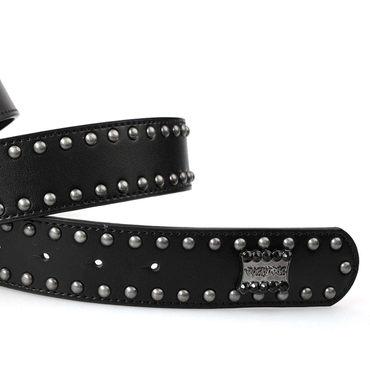 "PANTHER" BELT - BLACK LEATHER
