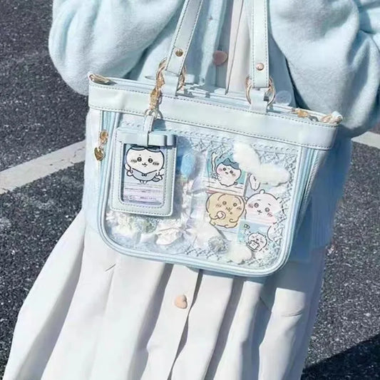Sac fourre-tout Ita à carreaux pastel