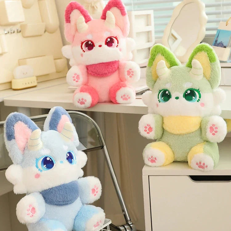 Peluches Renard Fantaisie Pastel 