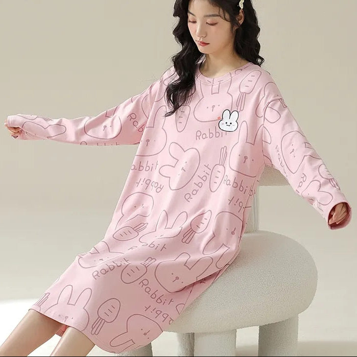 Pink Bunny Night Gown