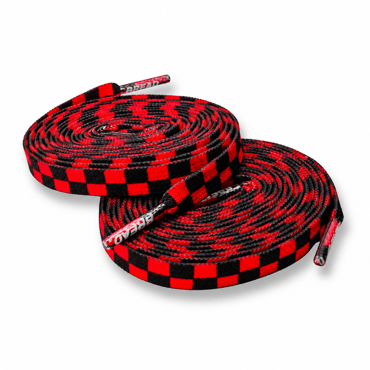 Red Checkered Bread Laces