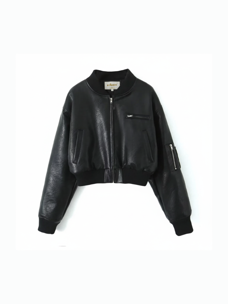 Chaqueta con cremallera estilo retro para mujer, Tribeca, BYMANYC Nueva York.