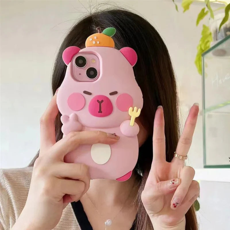 Kawaii Capybara iPhone Case