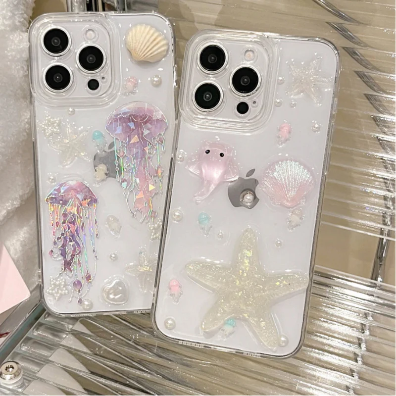 Cute Ocean Clear iPhone Case