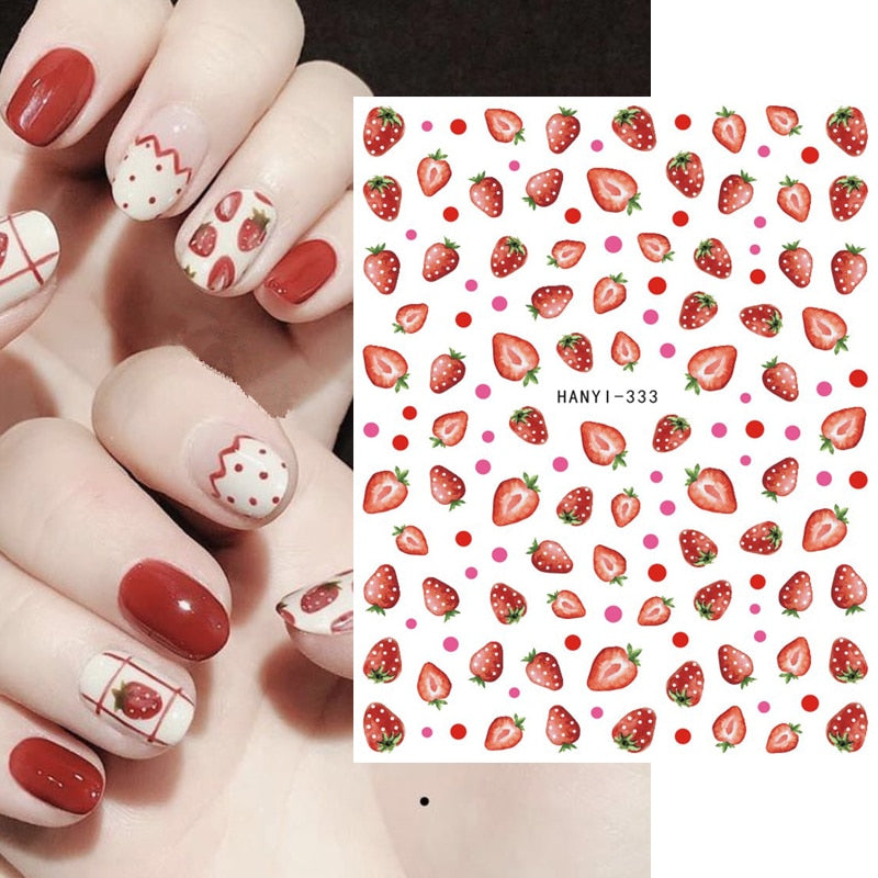 Décalcomanies Nail Art Fruits