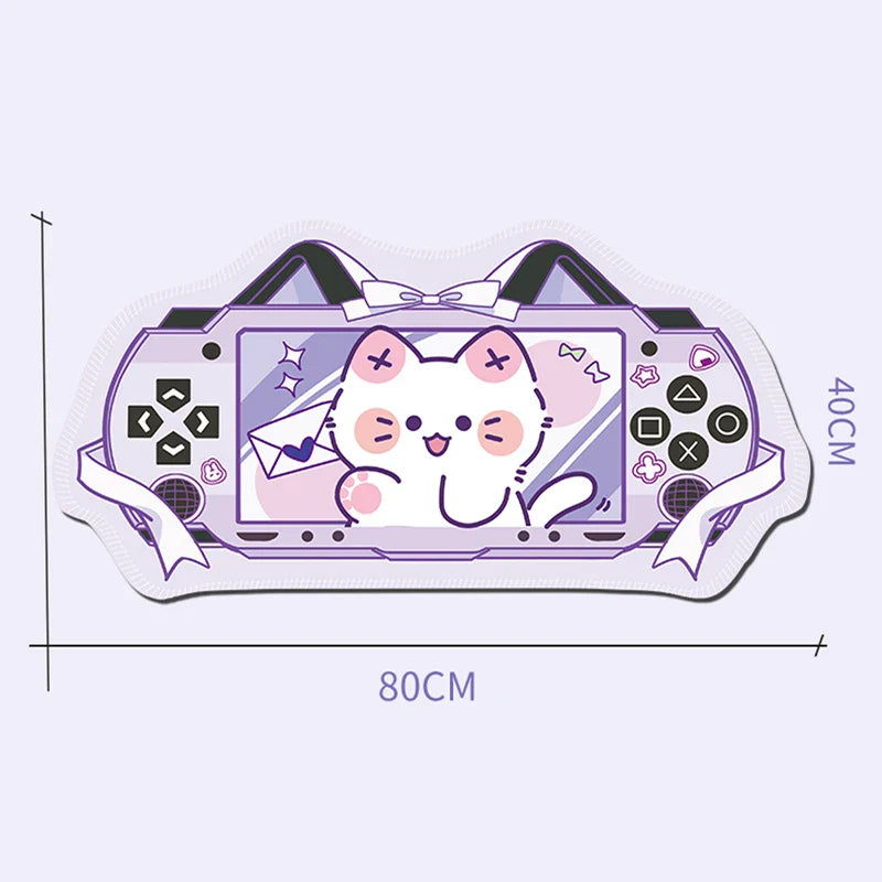 Tapis de souris de jeu Kawaii Neko