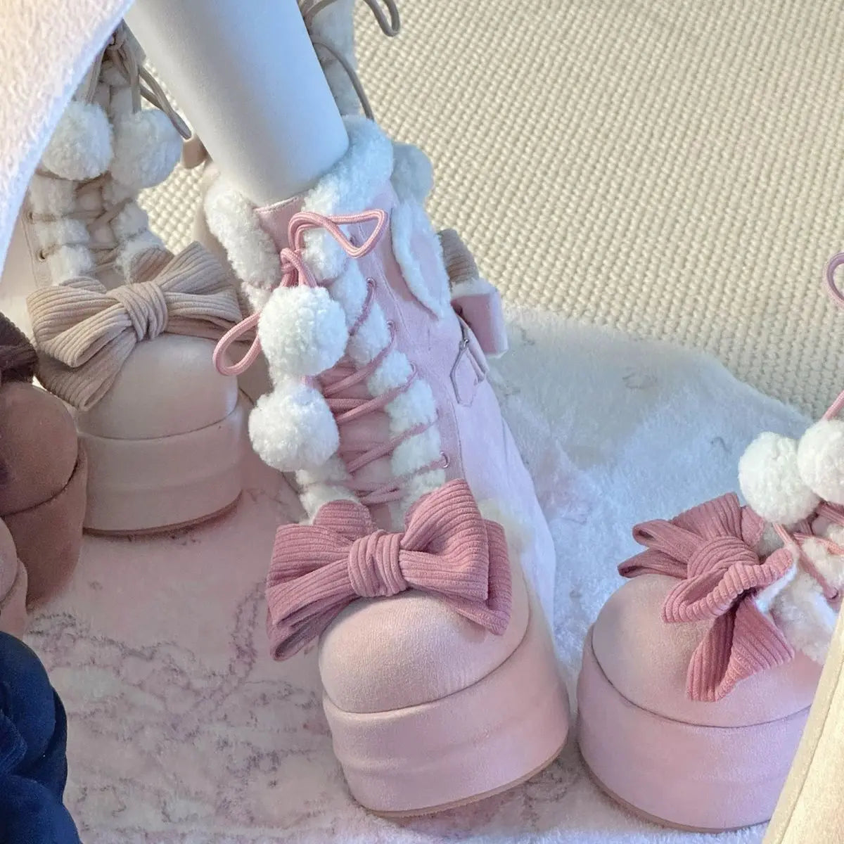 Bottes d'hiver Sweet Lolita Heart