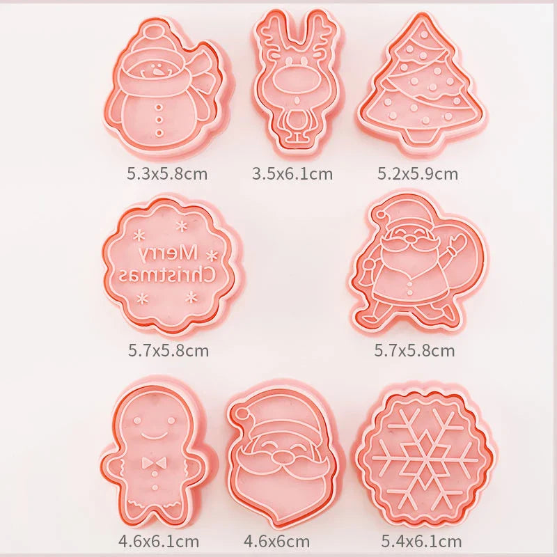 Kawaii Cookie Cutters 3D 8 Pcs
