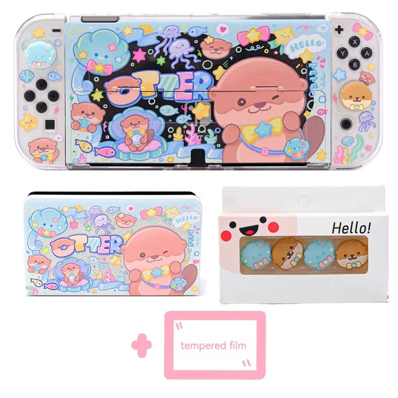 Étui Kawaii Otter pour Nintendo Switch