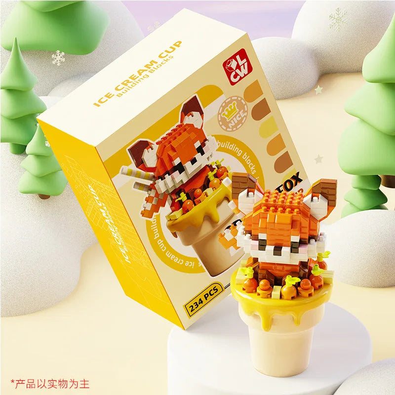 Kawaii Ice Cream Animals Building Blocks