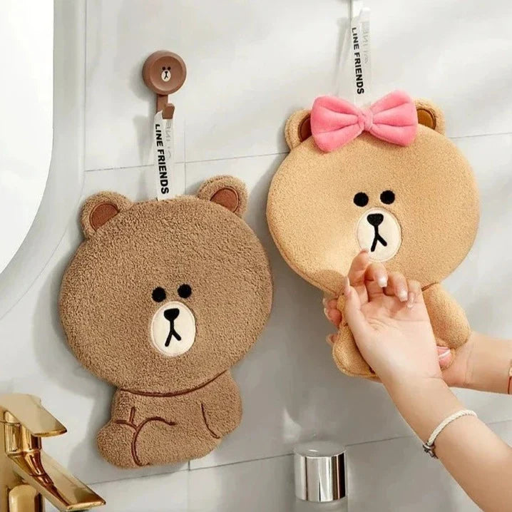 Toallas de mano con forma de osito de peluche