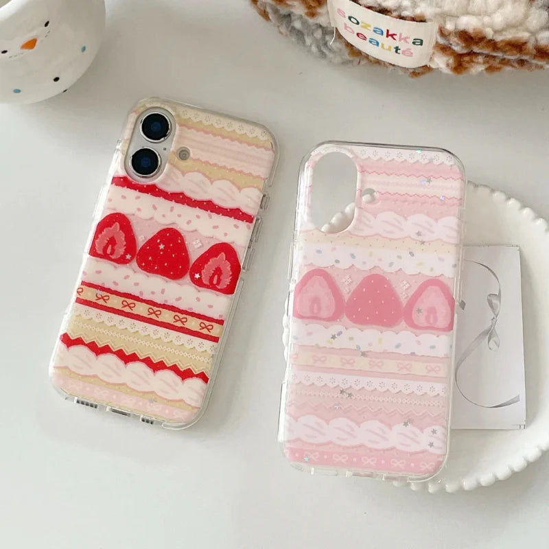 Coque de téléphone Samsung Gâteau Fraises et Crème