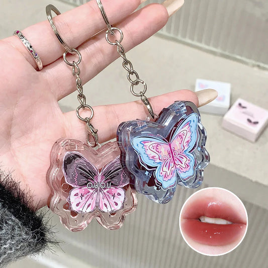 Butterfly Lip Gloss Keychain