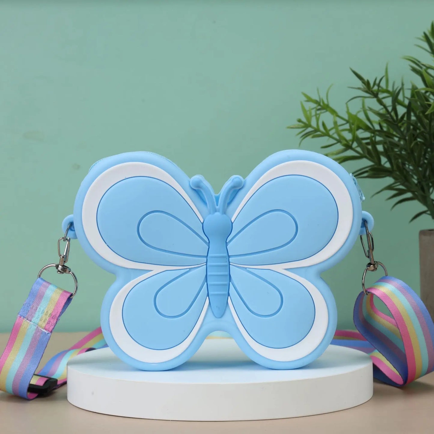 Sacs à bandoulière papillon en silicone pour enfants