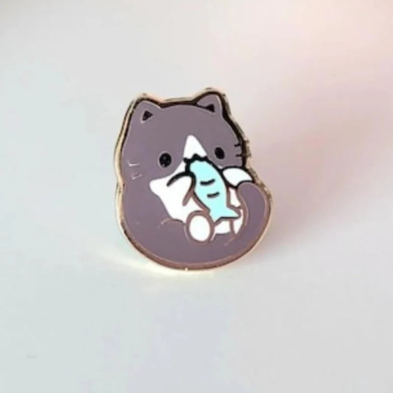 Cute Tiny Cat Enamel Pins