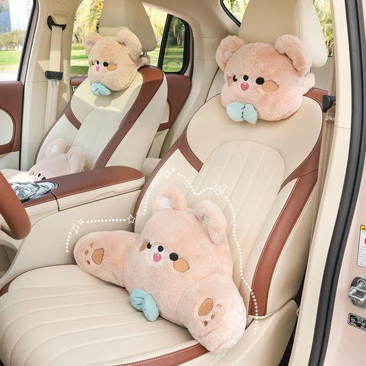 Accesorios para asiento de coche de oso de peluche