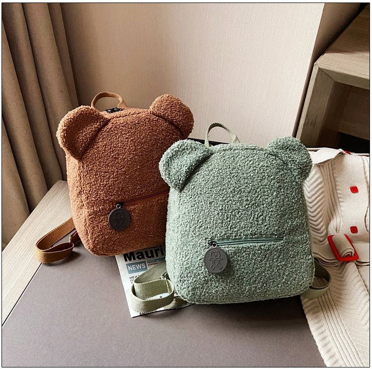 Petit sac à dos ours en peluche