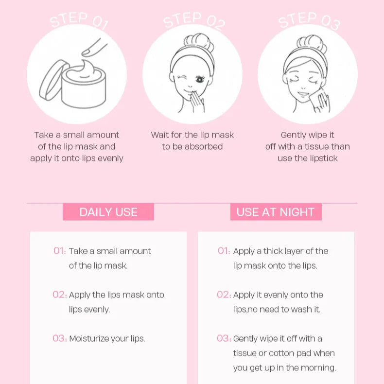 Masque hydratant pour les lèvres LAIKOU Sakura