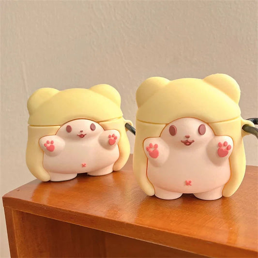 Estuche para AirPods con un lindo erizo