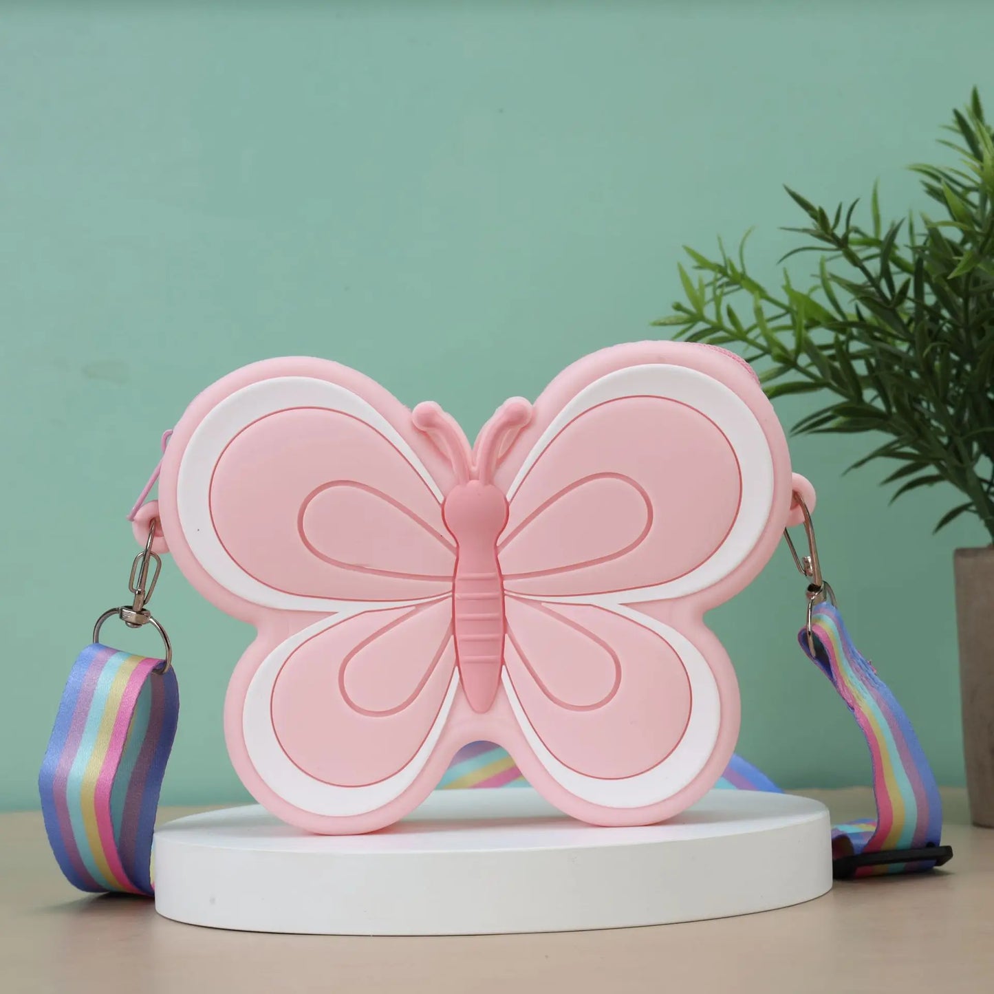 Sacs à bandoulière papillon en silicone pour enfants