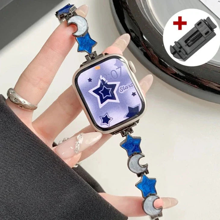 Bracelet Apple Watch Lune et Étoile