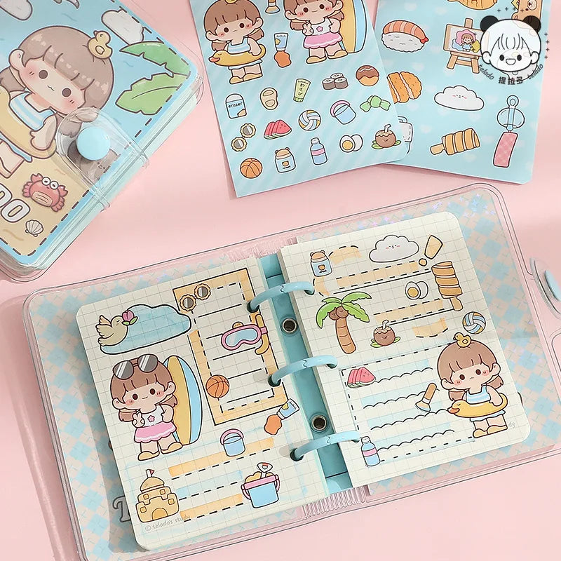 Cahiers Kawaii Girl Summer Seaside