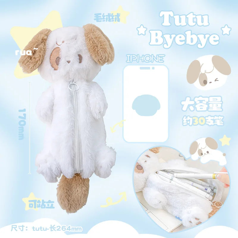 Sacs à crayons en peluche pour animaux de compagnie