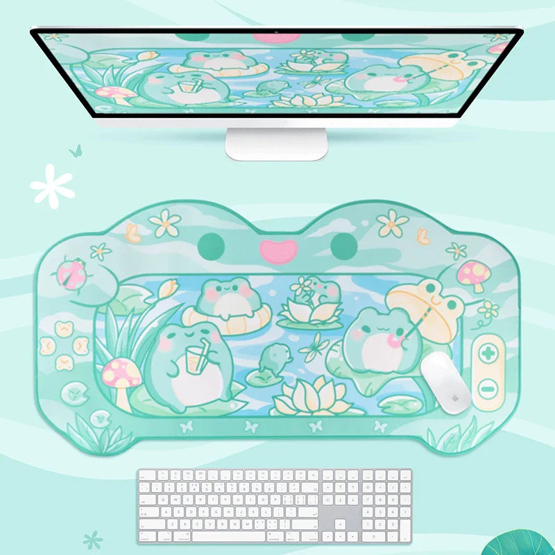 Sous-main de jeu Kawaii Frog